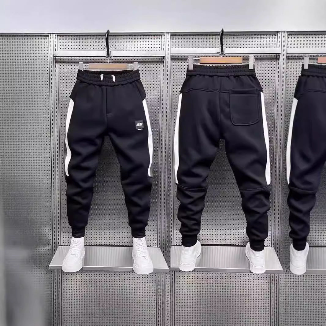 Pantalons de jogging occasionnels avec des cuffsversatile élastiques et en pente