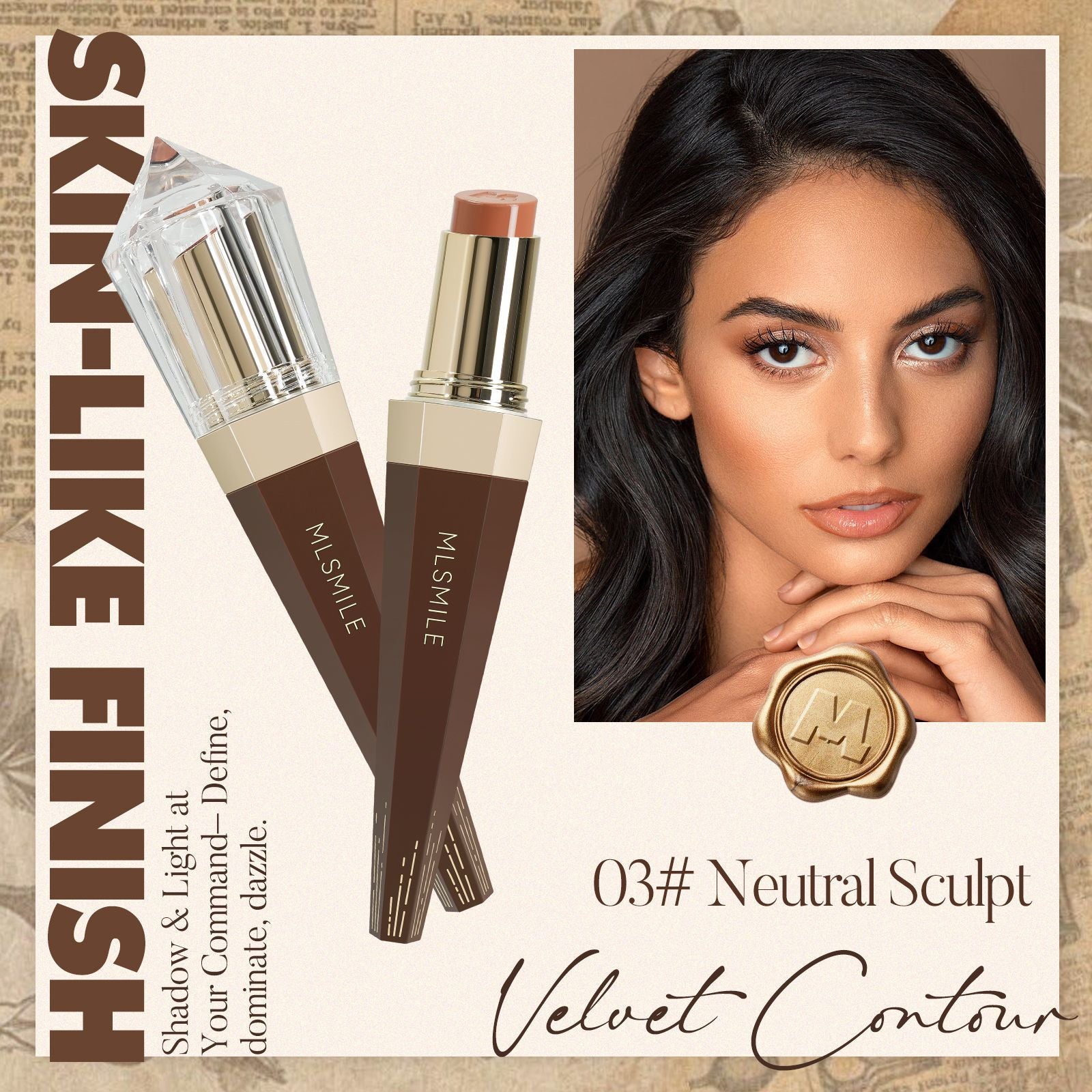 Contour Stick Set Multi-fonctionnel Highlighting et Shaping tridimensionnel