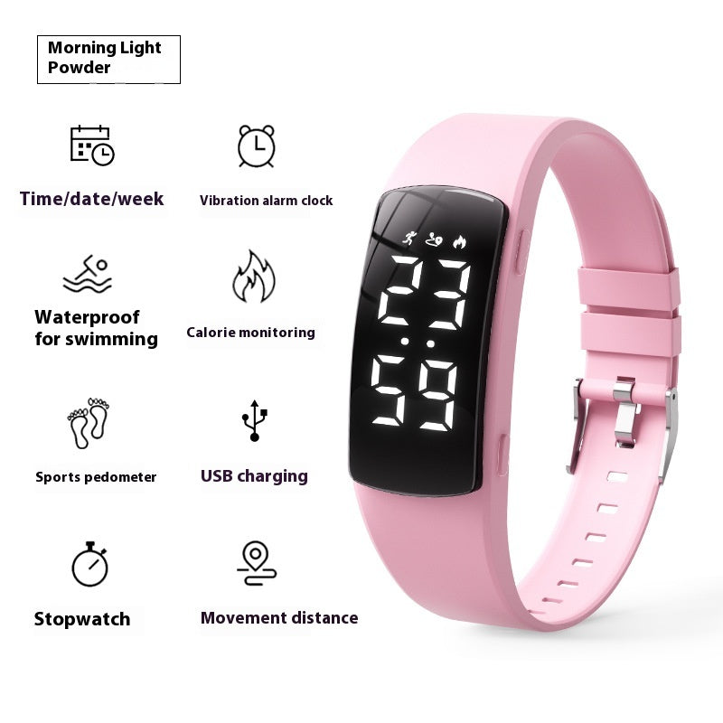 Horloge d'alarme de vibration Smart Waterproof Montre électronique