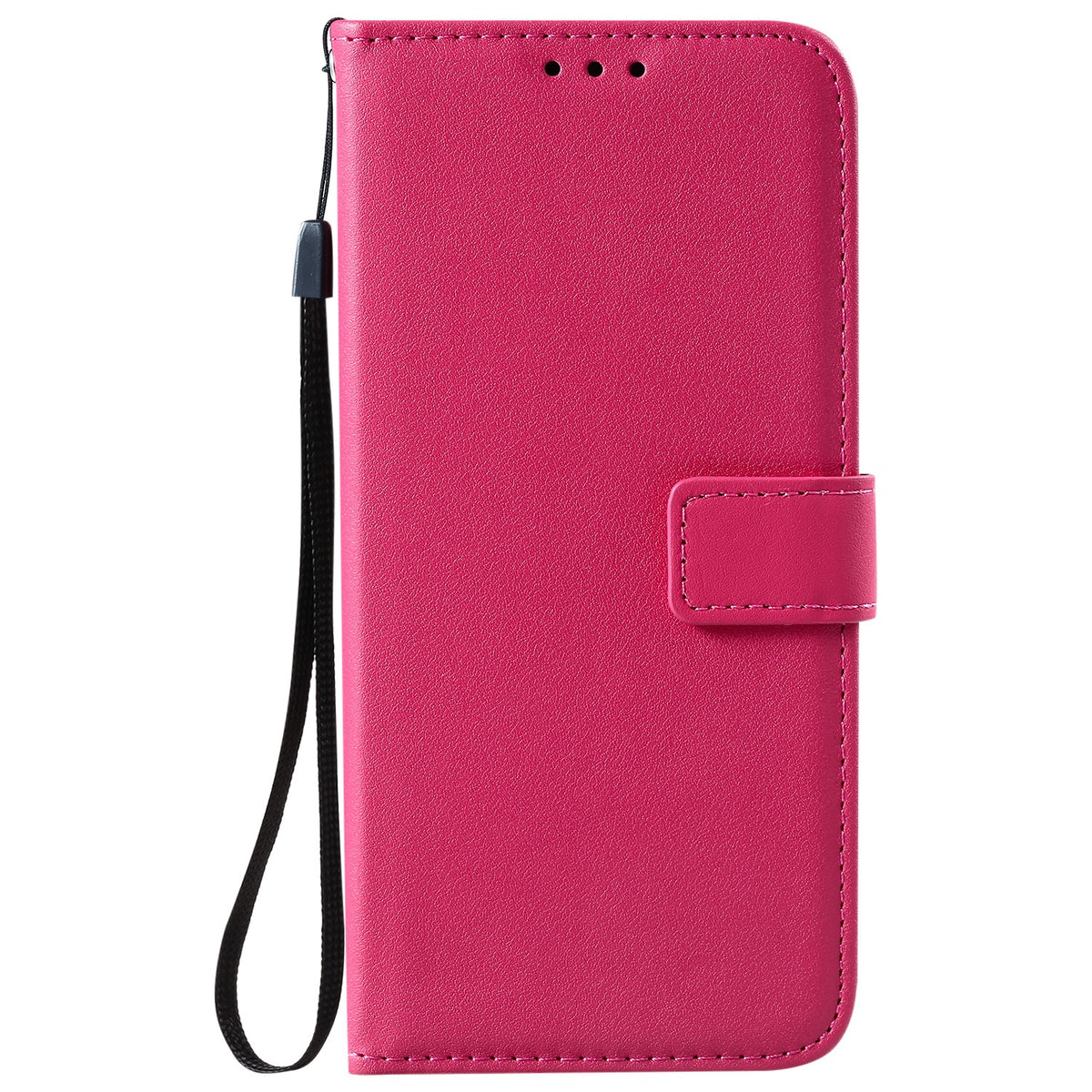 Solid Color Business cuir Flip carte étui de téléphone