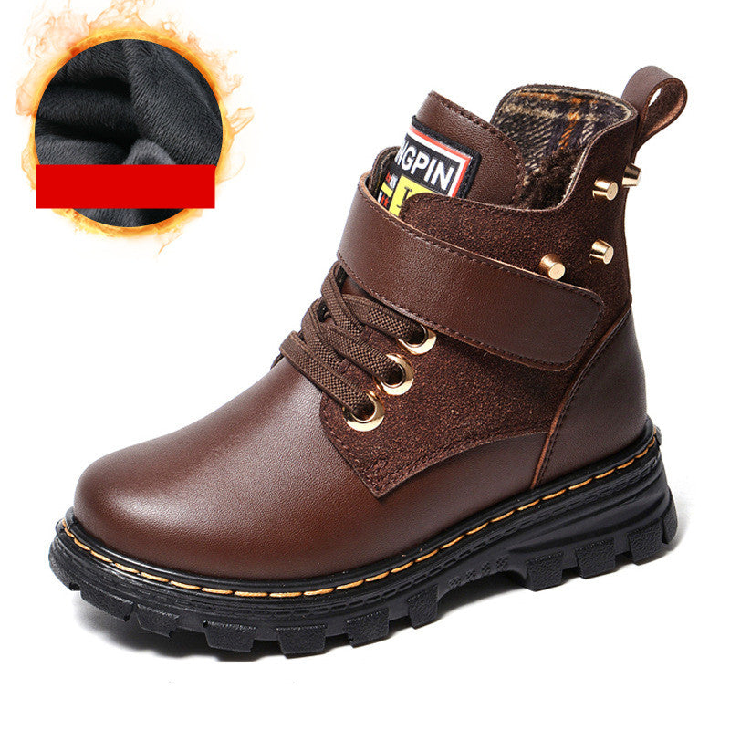 Bottes pour enfants de style britannique pour l'automne et l'hiver