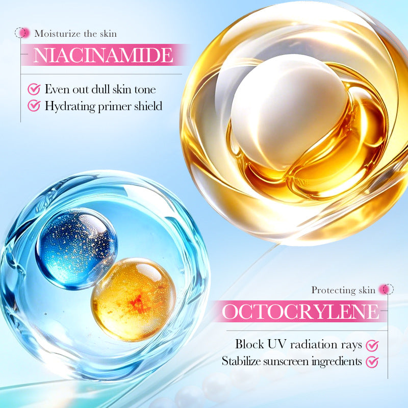 Primer SPF de blanchiment tout-anglais avec effet brillance