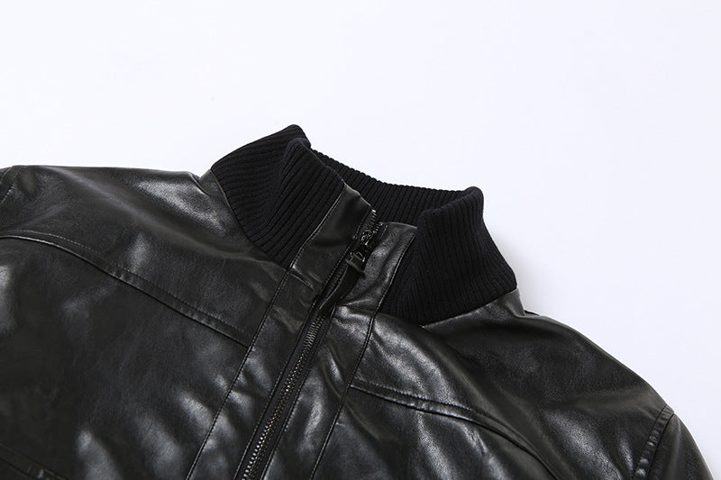 Loose Street Style Stand Up Collar Veste à manches longues