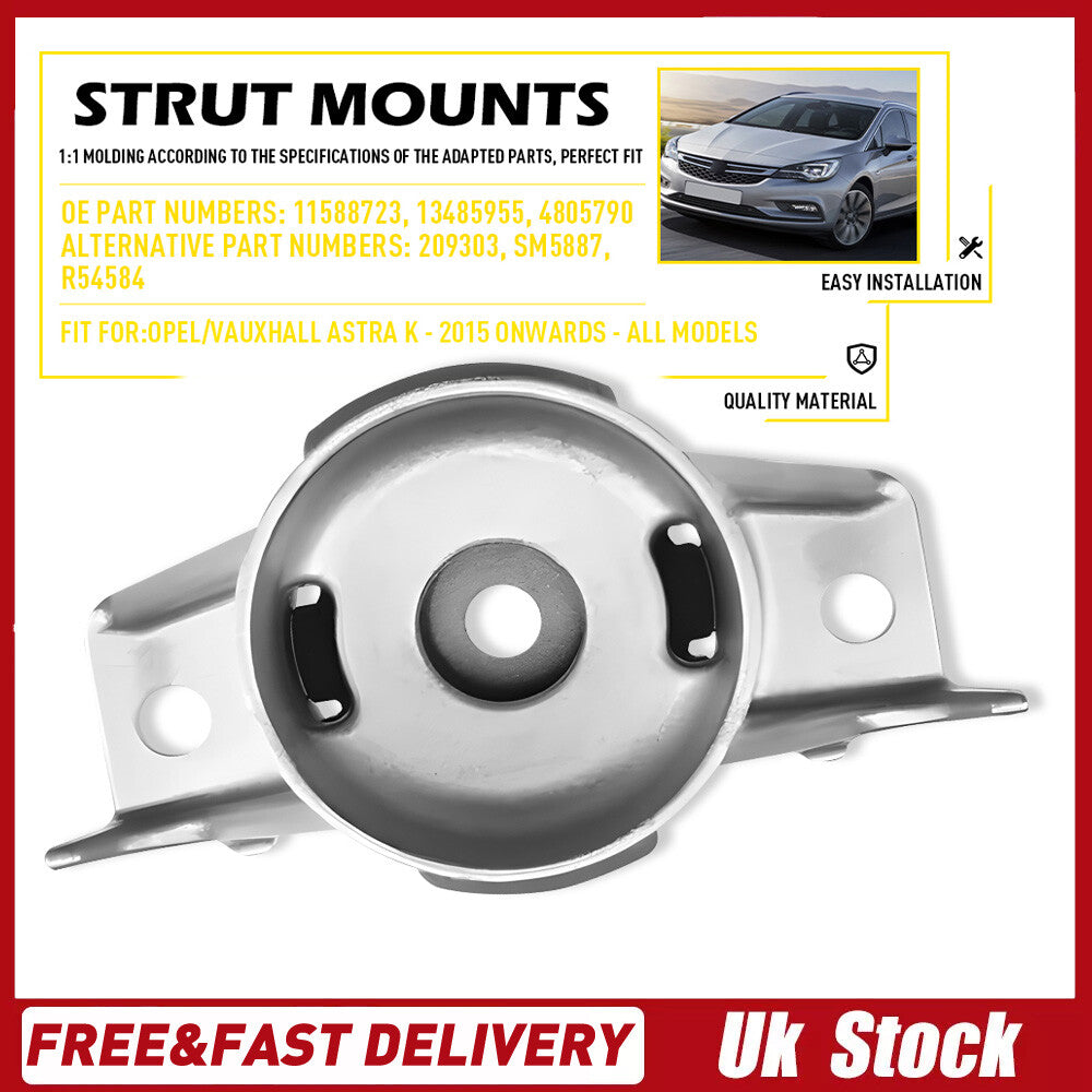 Pour Opel Vauxhall Astra K 2015 Montage supérieur de suspension d'amortisseur arrière 1PCS