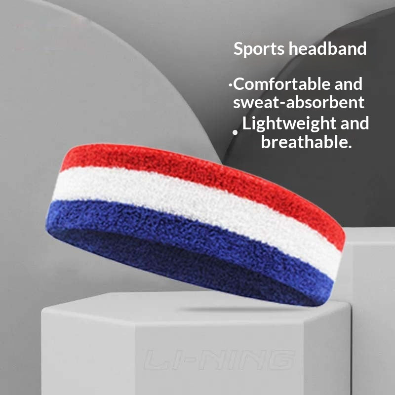 Bande-tête et bande-bracelet d'absorption de la sueur pour les exercices de course et de fitness