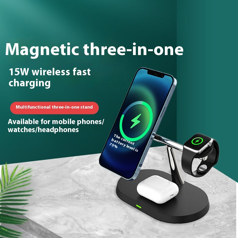 Chargeur sans fil magnétique trois en un