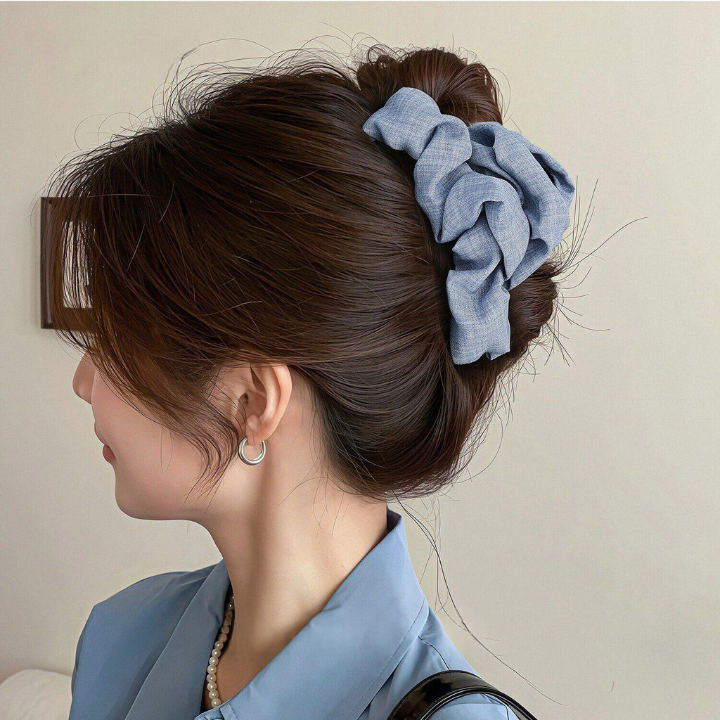 Denim tissu nuage cheveux clip pour les femmes