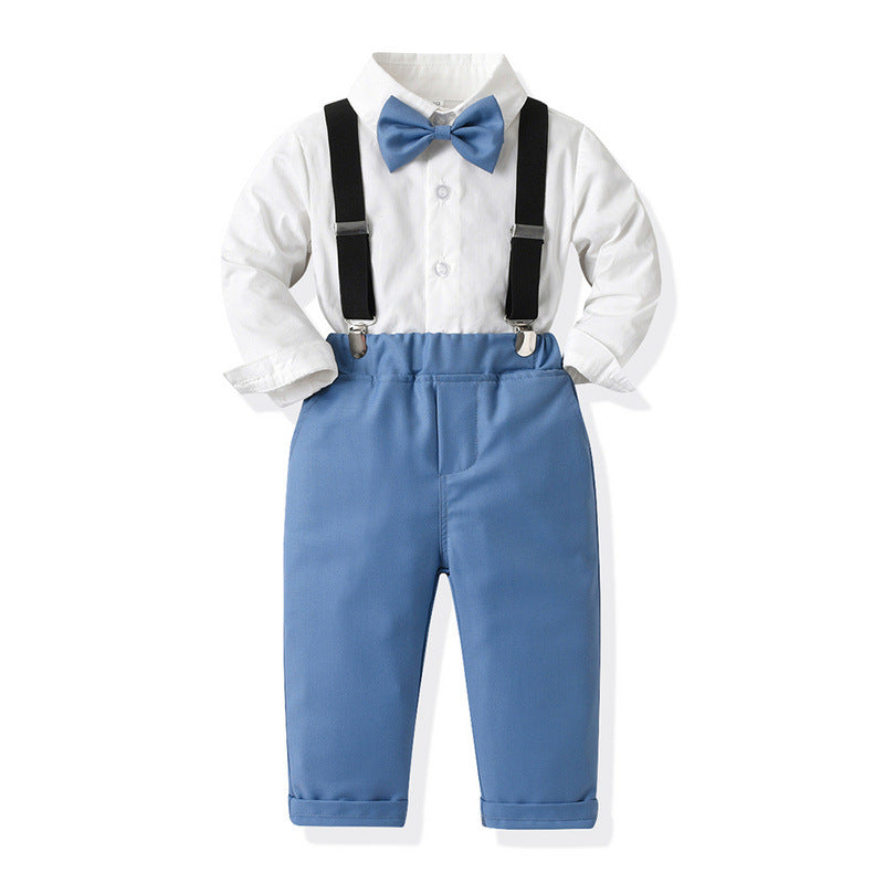 Clip-on enfant Suspender Pantalons Deux-Piece Set Fashion Kids' Outfit