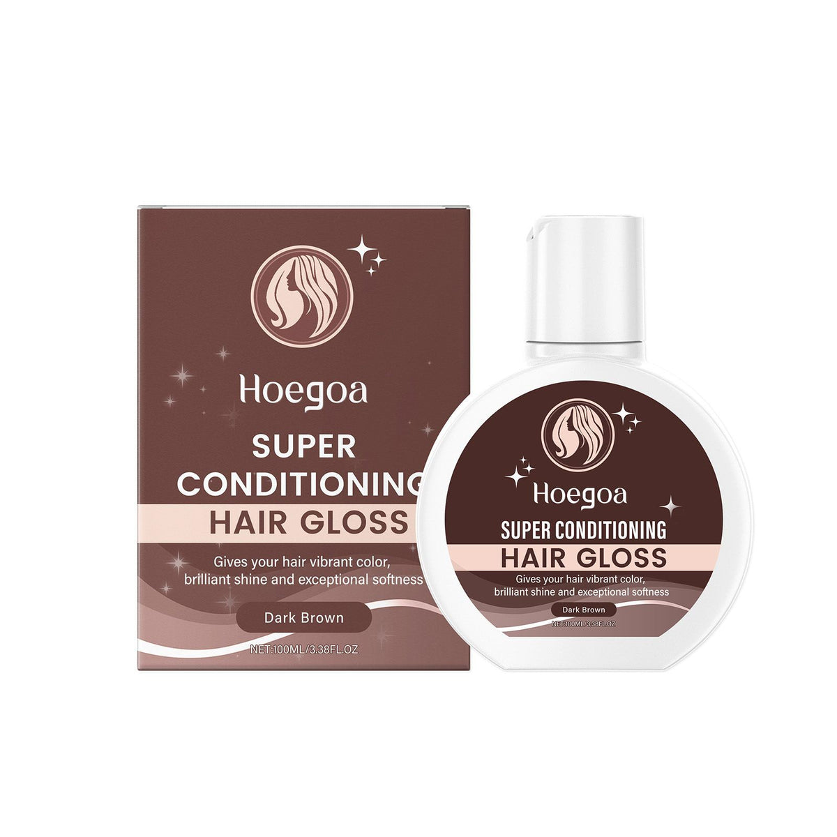 HOEGOA brun foncé conditionneur de couleur de dépôt