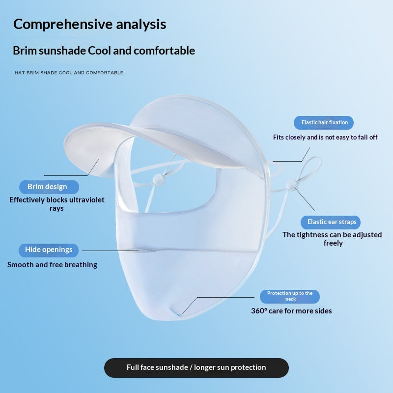 Masque visage écran solaire pour les femmes Protection UV d'été