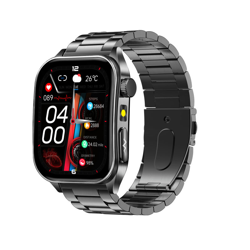 Smart Health Watch BP HR ECG lipides sanguins Uric Acid Calls 650nm Laser Therapy