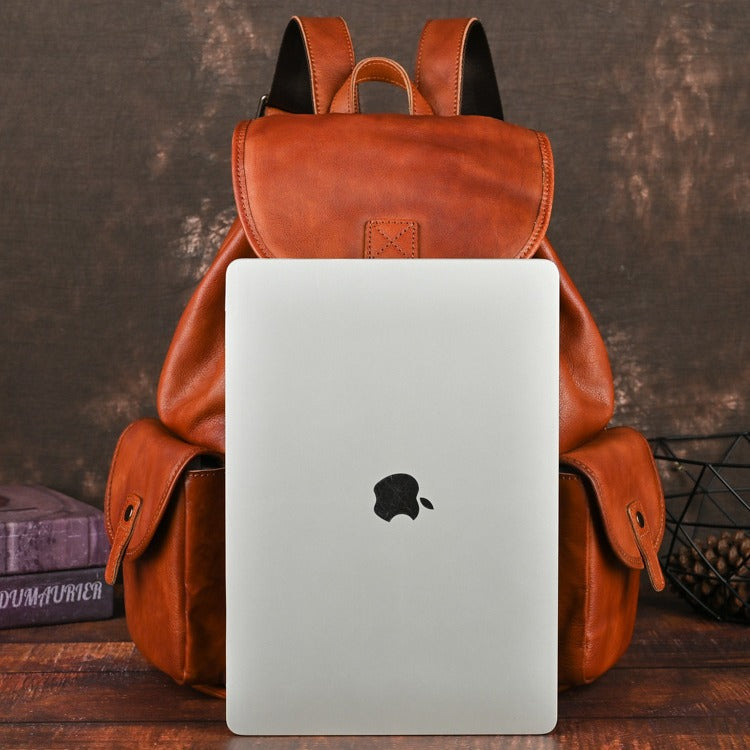 Sac à dos Retro en cuir pour hommes