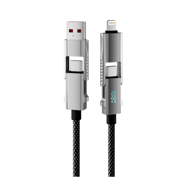 Câble d'affichage numérique à double port intelligent 65W Charge ultra-rapide