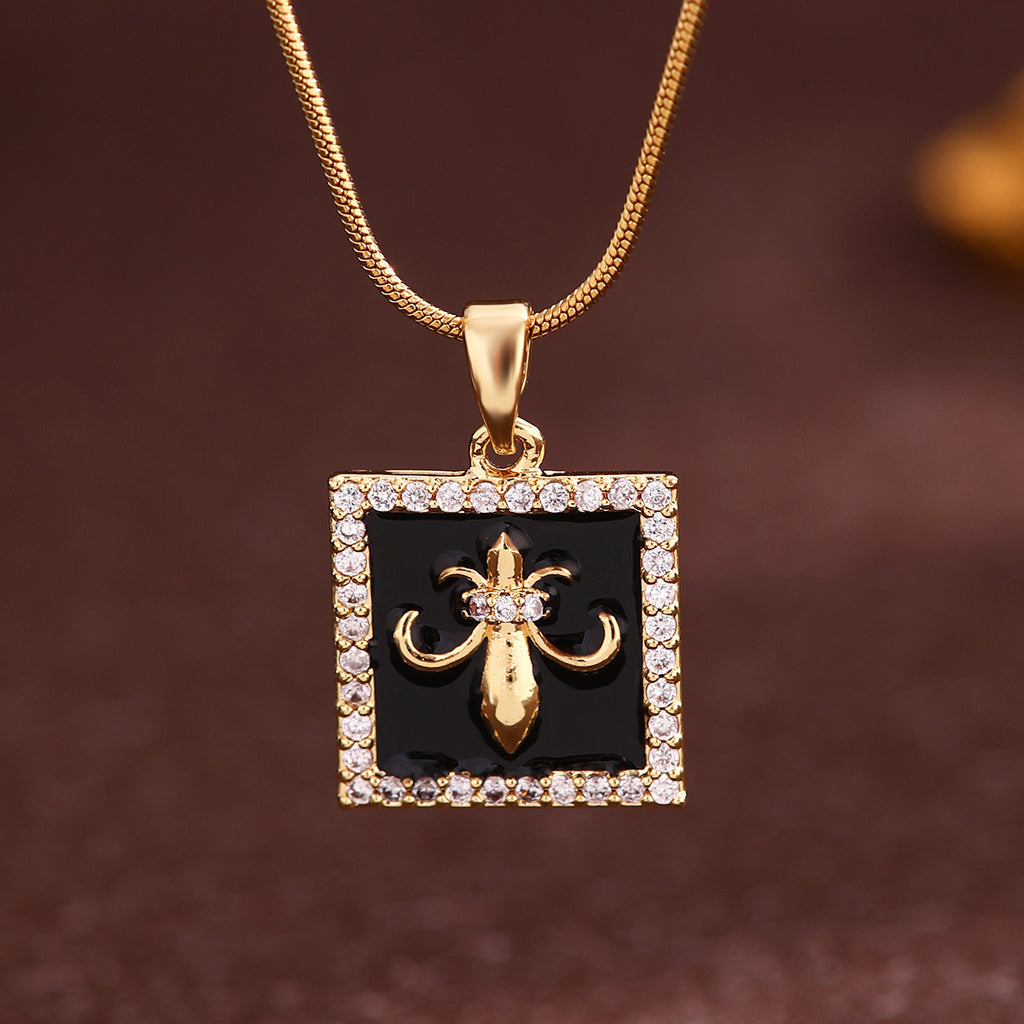 Pendentif Star Pendentif Rétro Collier en acier titane