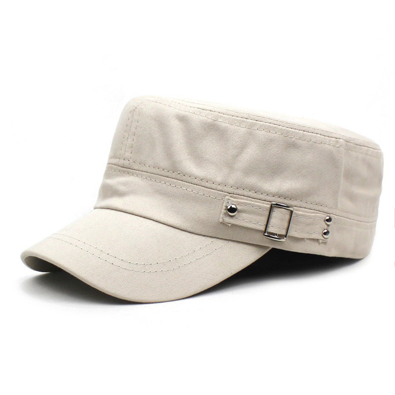 Casquette de baseball en coton à bord plat pour hommes