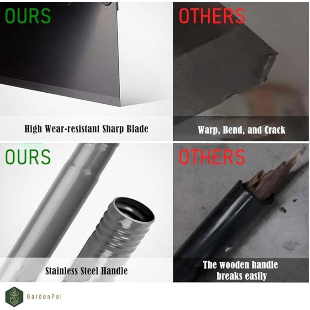Black snow shovel