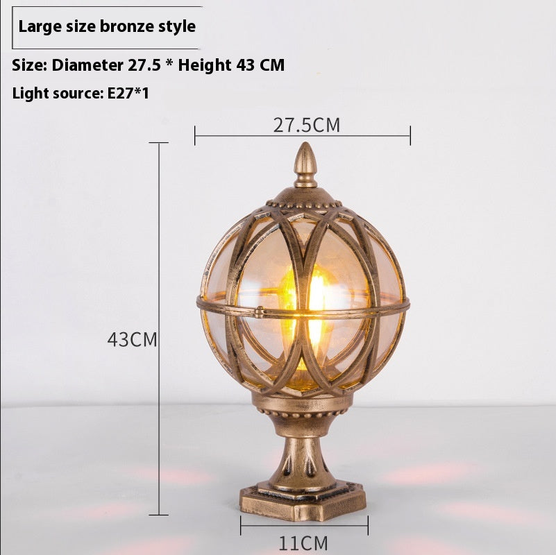 Lampe à bille murale Simplicité extérieure