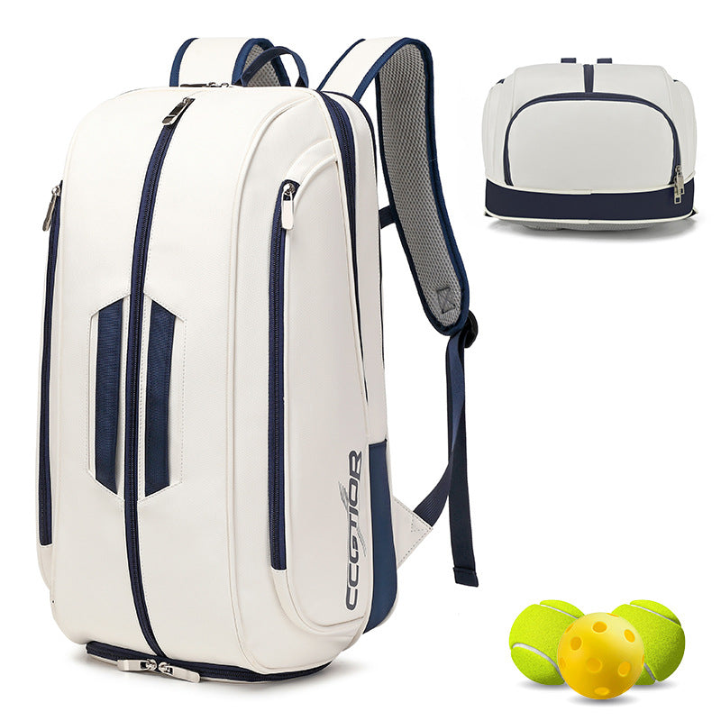 Sac de tennis multifonctionnel avec compartiment de chaussures Grande capacité