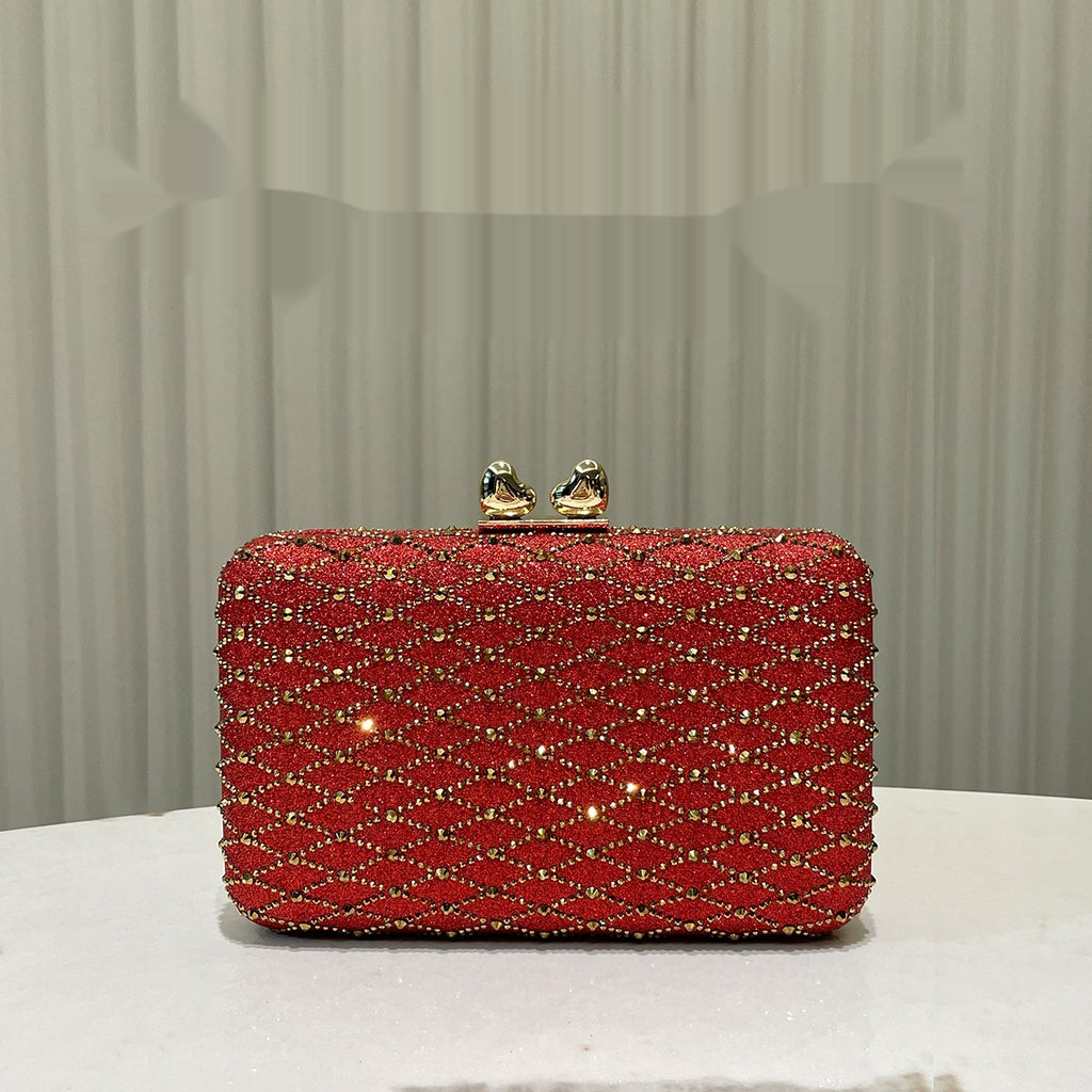 Sac de soirée en strass de luxe pour femmes