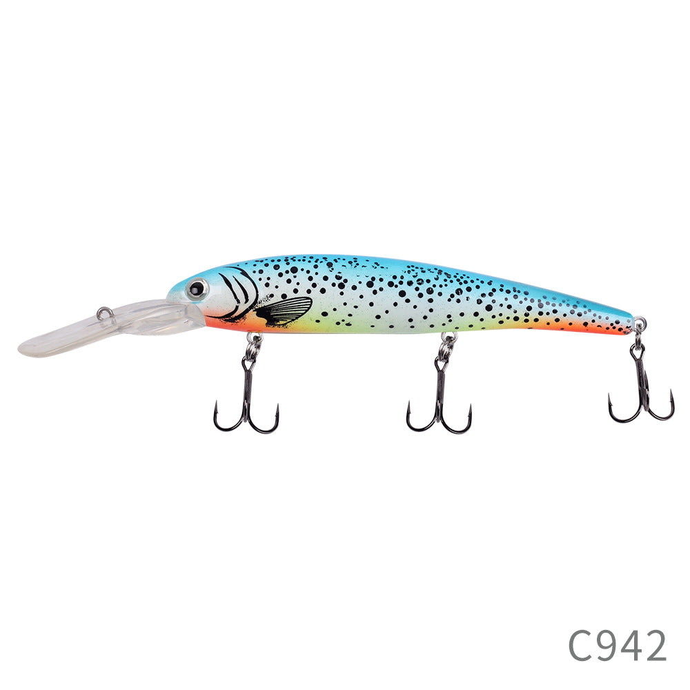 Long Tongue Plate Road Subbait 120mm20g Floating Deep Diving Bait de pêche Mino