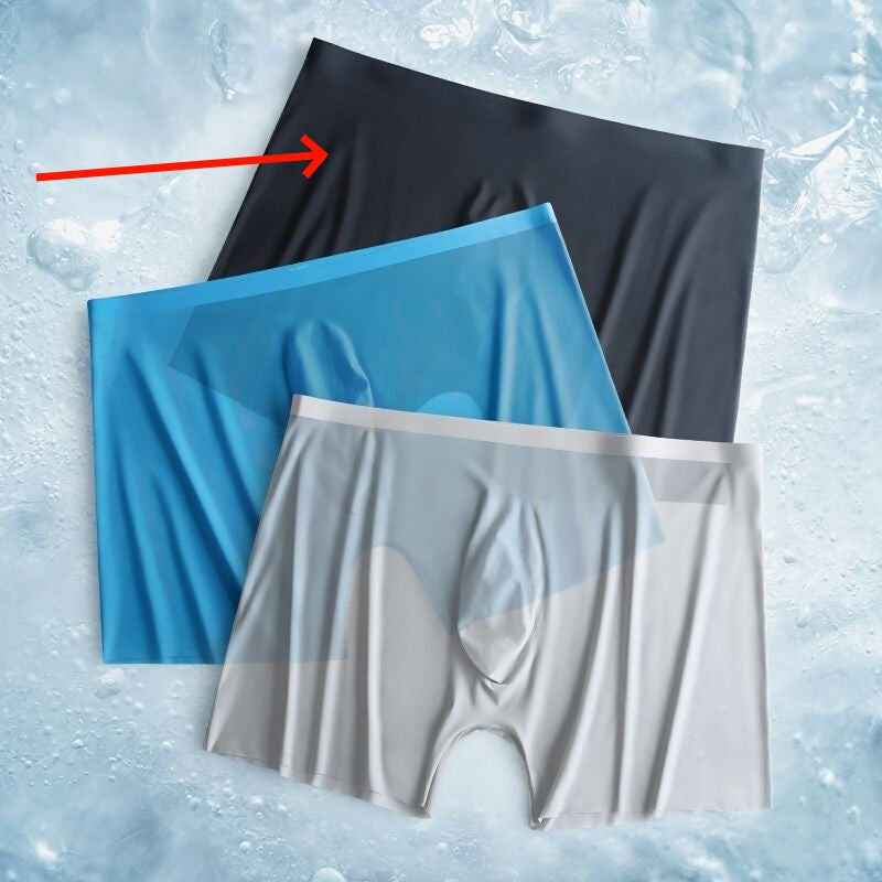 Sous-vêtements pour hommes Soie glacée ultra-mince Respirant Traceless Séchage rapide