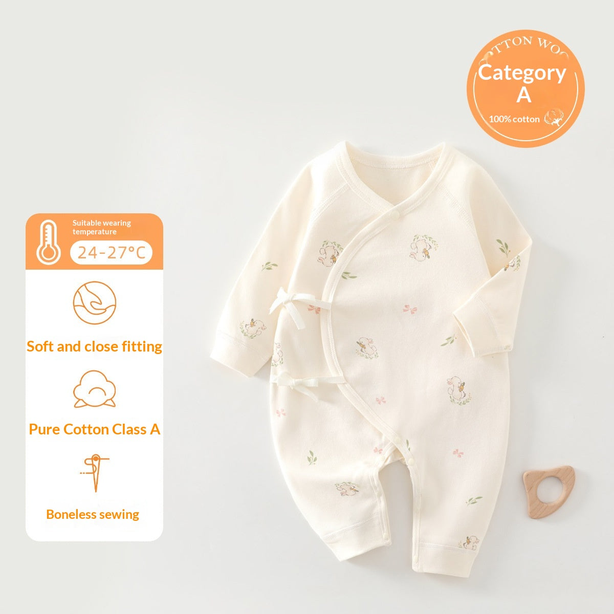 Vêtements pour bébés de style papillon à quatre saisons nouveau-nés