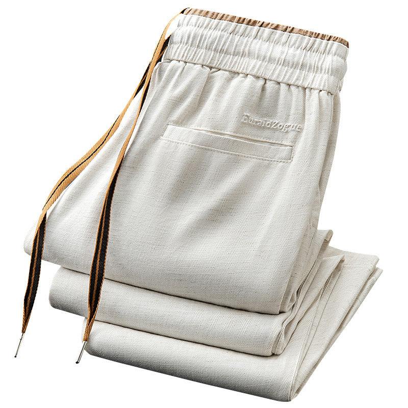 Pantalon de sport respirant micro large droite pour hommes