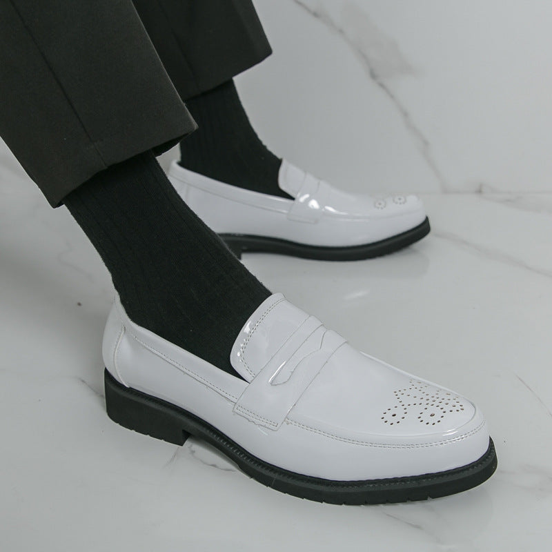 Chaussures en cuir sculpté d'automne pour hommes