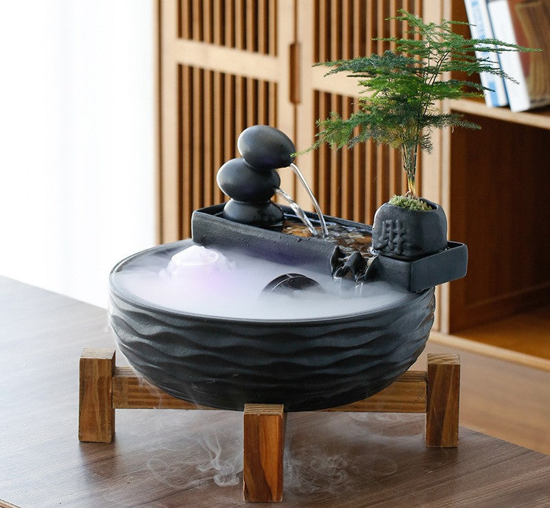 Décoration de fontaine d'eau de bureau