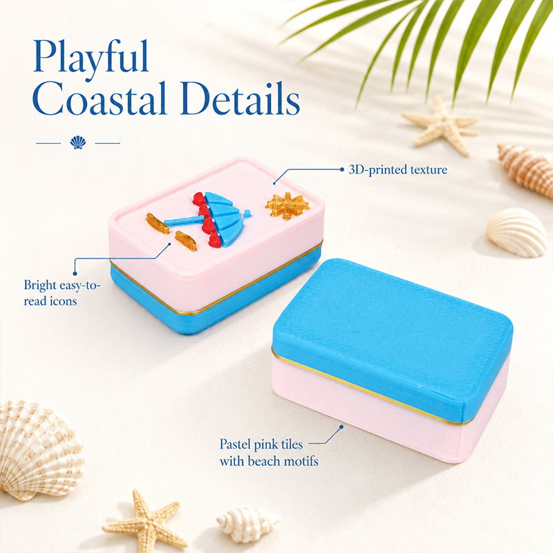 Ensemble de Mahjong américain inspiré de plage 160PCS