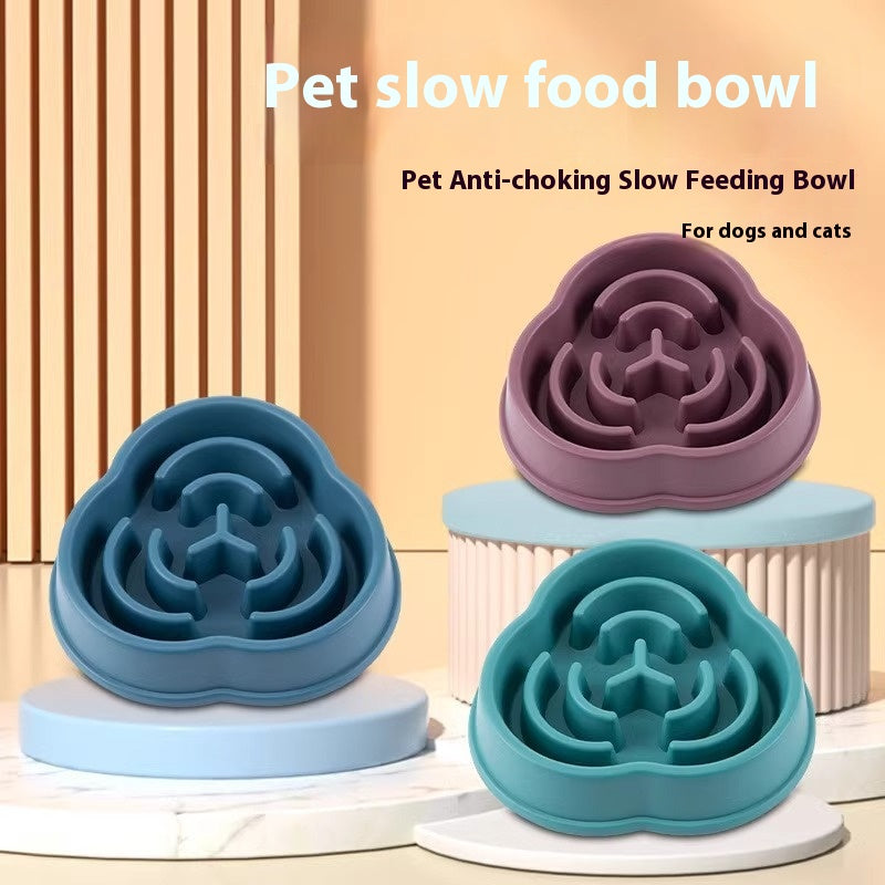 Pet Slow Fooding Bowl Dog Bowl Anti-choke Anti-skid