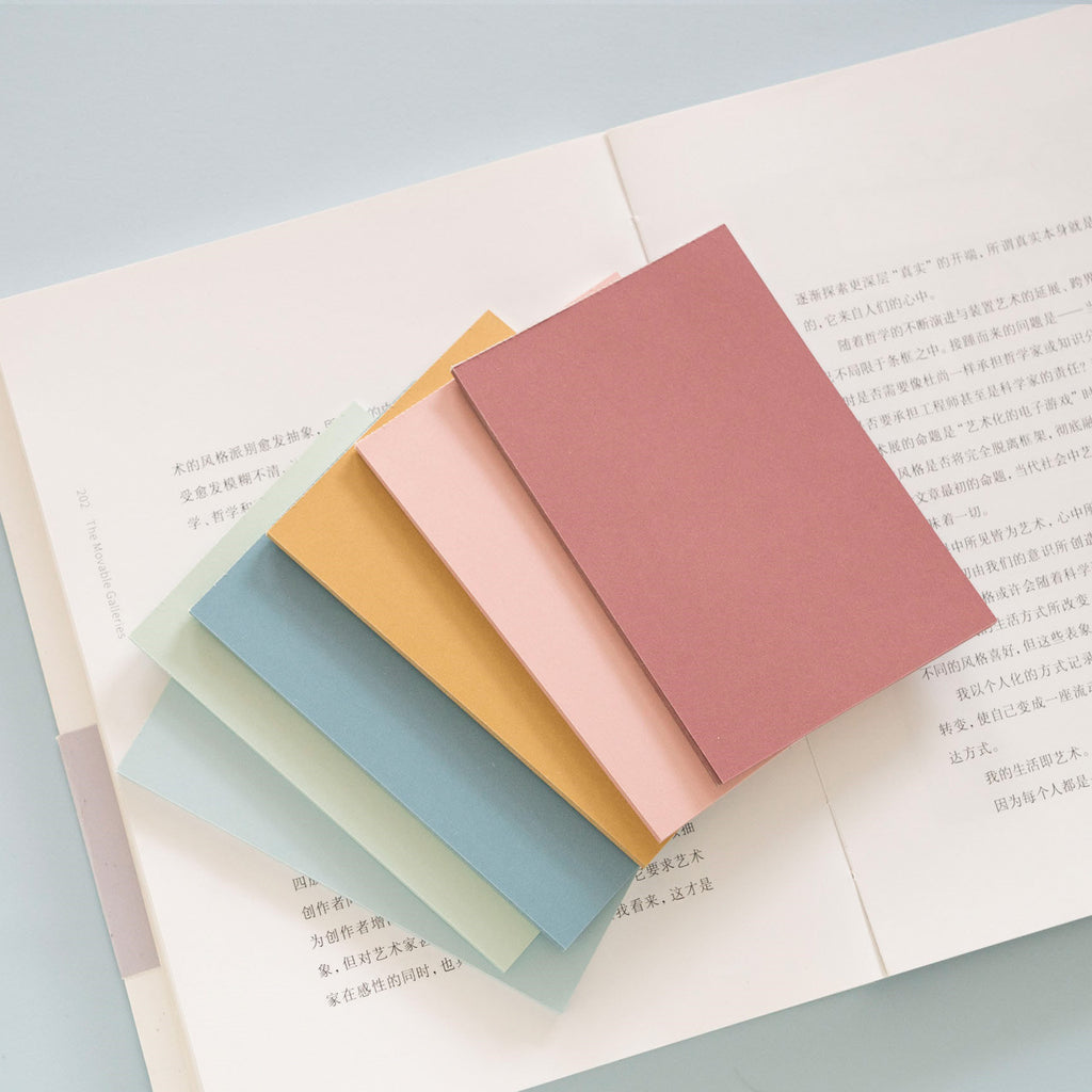 Color Notes Post-it Creative Note Paper Self-Adhesive Stickers Strip Marker Net Red Large