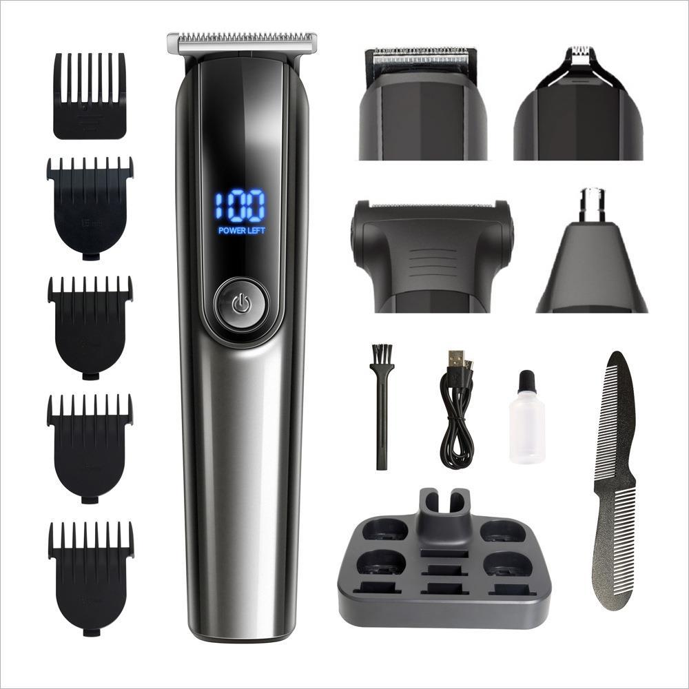Clipper électrique à cheveux rechargeable multifonction