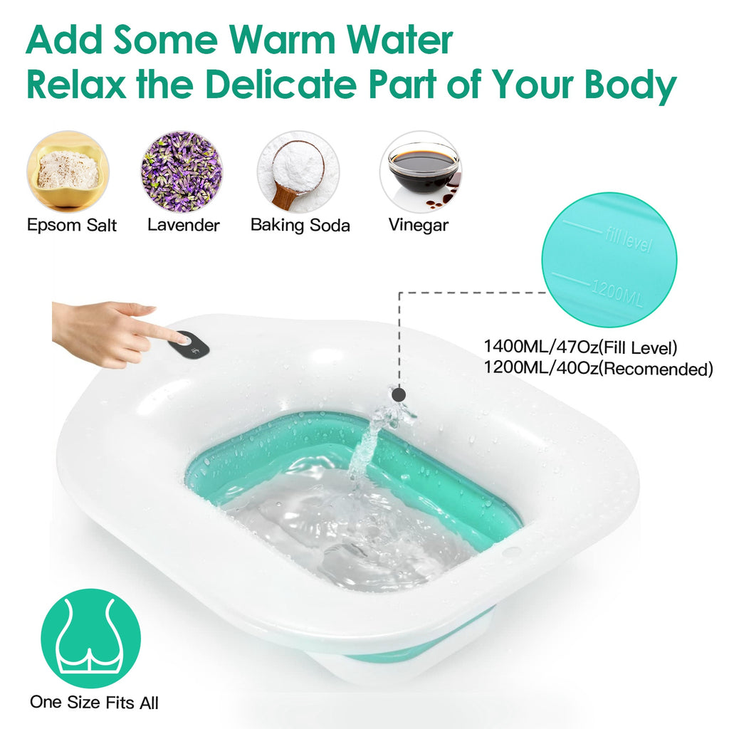 1Pc pliable postpartum Soin Basin Sitz Toilette Siège Bidet Basin Batterie Powered Toilettes