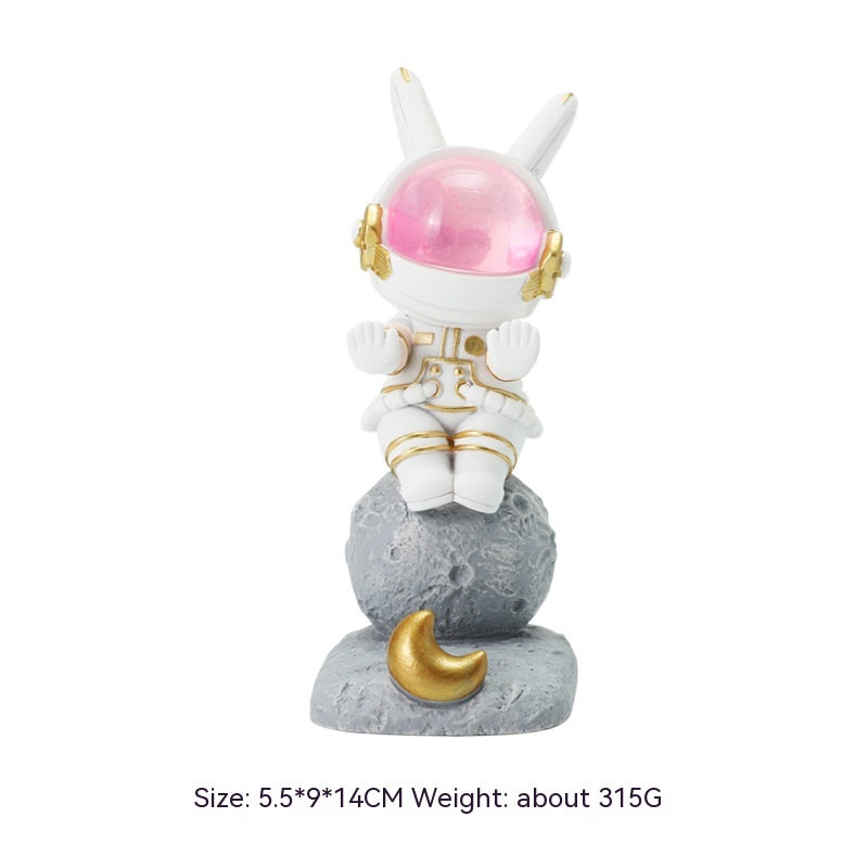 Space Rabbit Mobile Phone Stand Bureau Créatif