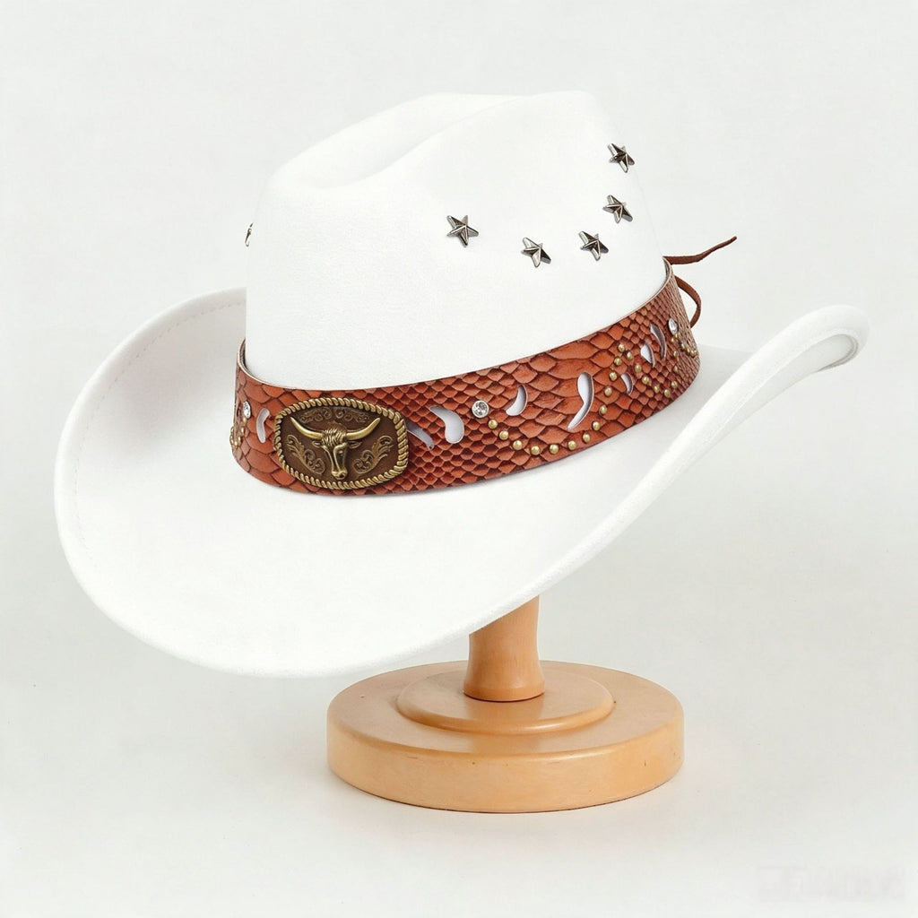 Meilleure vente européenne Et le style américain Star studed Leather Jazz Cap