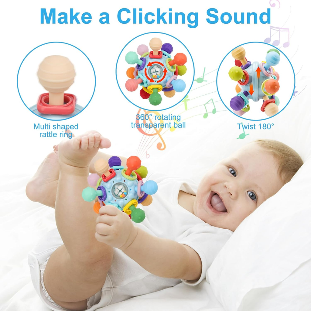 Jouets sensoriels de bébé Montessori pour jouets de dents de bébé pour bébés 0 3 6 9 12 18 mois