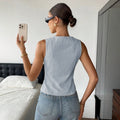 Top Veste casual simple et élégant en couleur solide