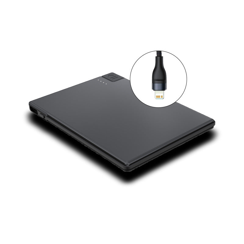 Portable compact ultra-mince avec alimentation mobile par câble