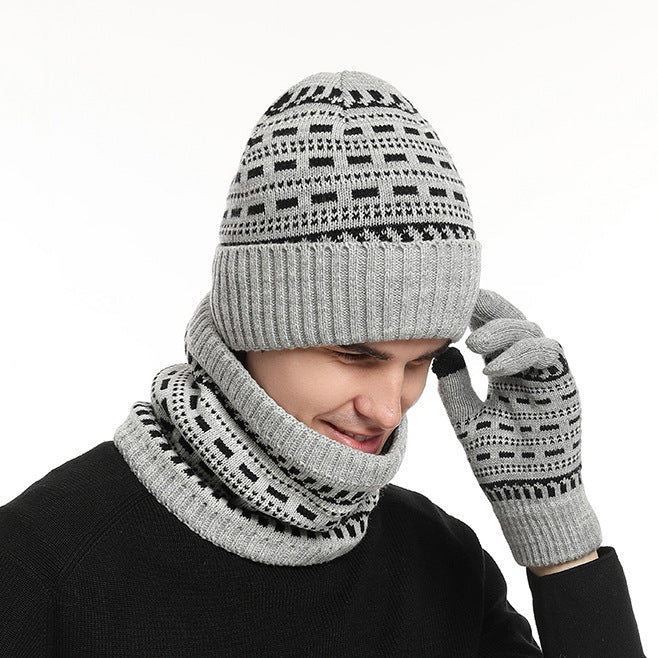 Ensemble de chapeaux casual chaud pour hommes