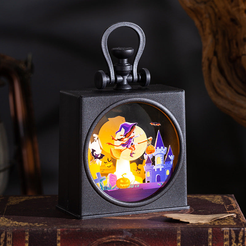 Décoration d'Halloween Coffret-cadeau de jardin d'enfants Portable Pumpkin Scène L