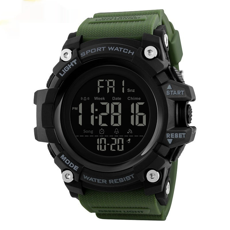 Montre électronique sport de plein air homme avec multi-fonction