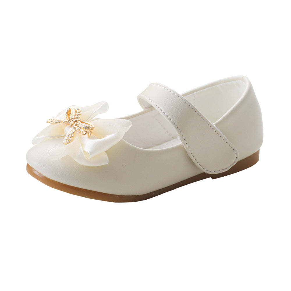 Chaussure de mariée en cuir PU Casual Bowknot