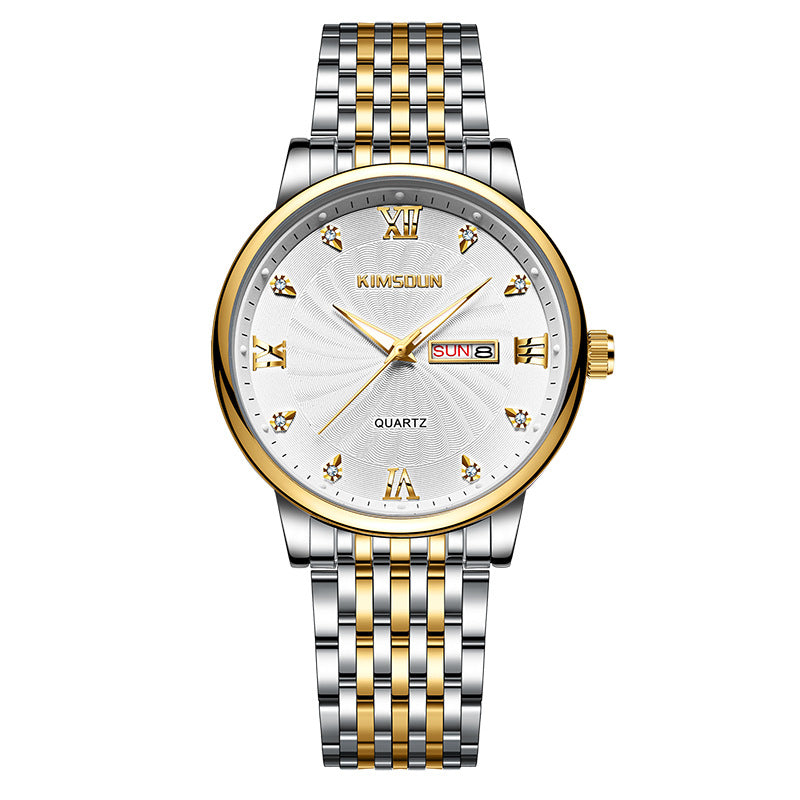 Calendrier Imperméable Montre Quartz pour hommes
