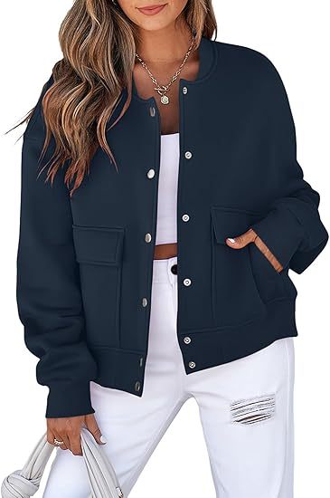 Veste courte femme avec deux poches