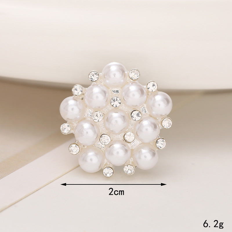Jeans Button Trou Chaussures Diy Accessoires Bright Crystal Classic Style Ornement Accessoires