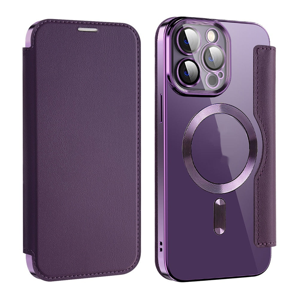 Boîtier de téléphone de protection sans fil de chargeur transparent
