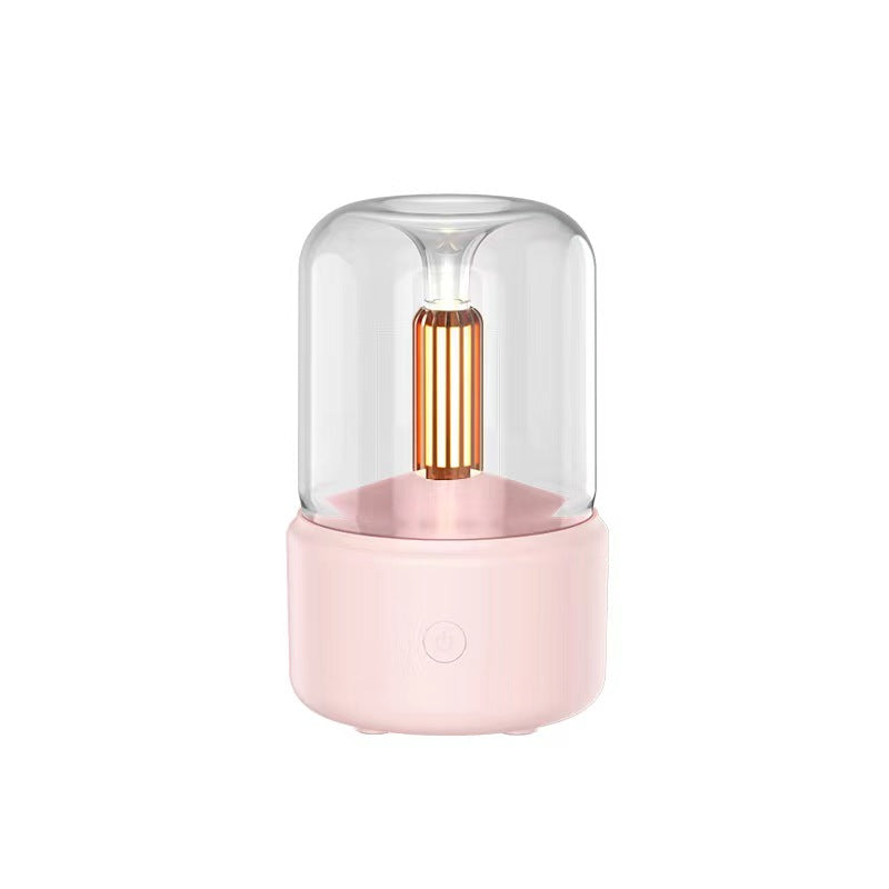 Ambiance lumière humidificateur bougie lumière Aroma Diffuseur portable 120ml USB électrique Hum