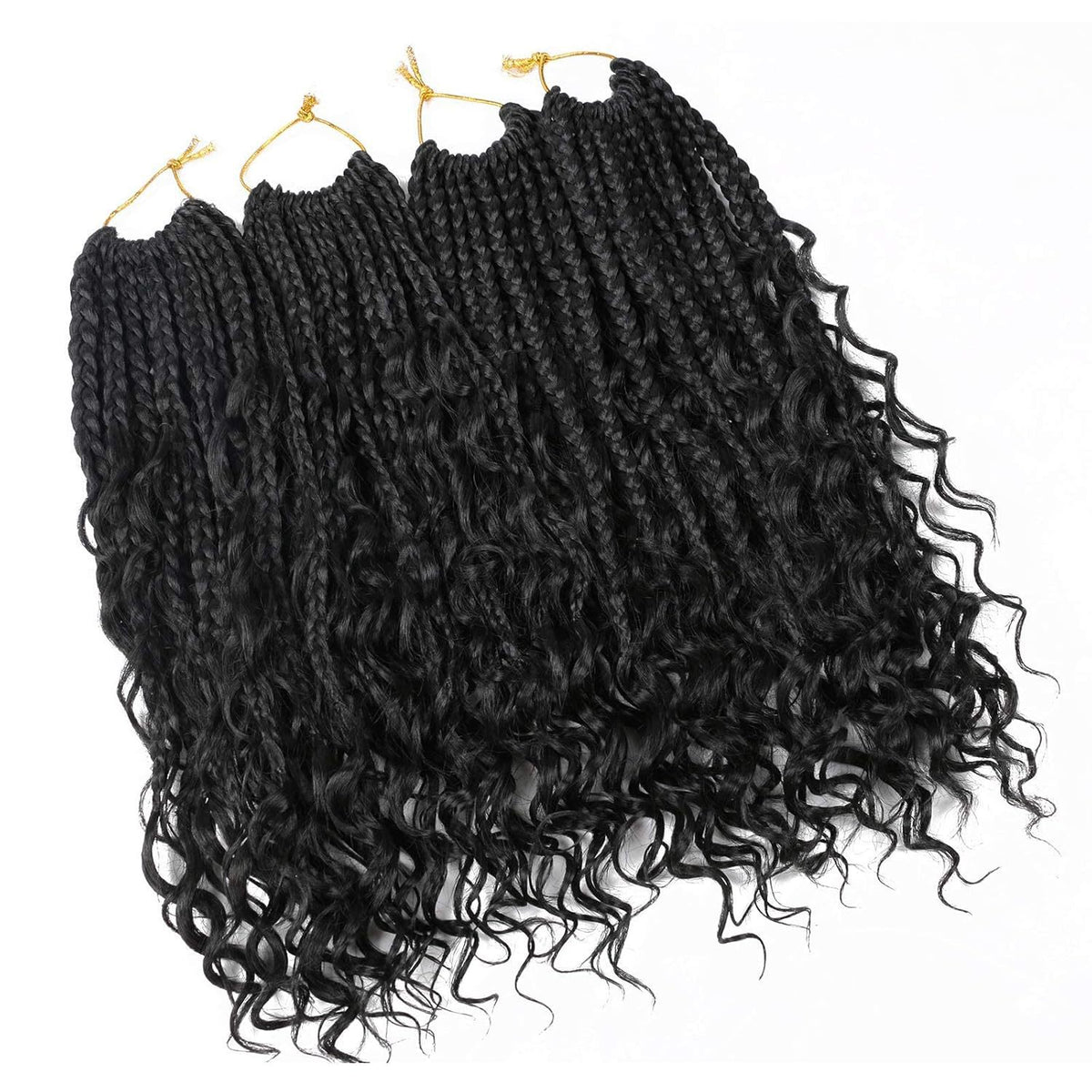 Fibre synthétique Crochet perruque tressée trois brins de tressage
