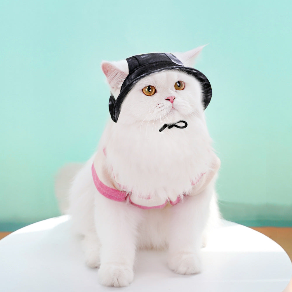 Chapeau de protection contre le soleil de chat de chien anti-découpe réglable